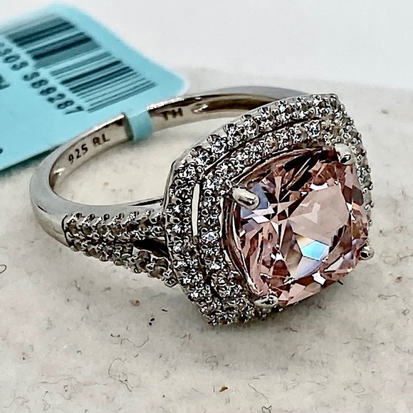 Morganite And Sapphire Ring! 7 - Picture 4 of 7